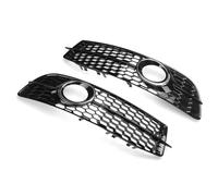 Grille Pour Antibrouillard Compatible Avec A6 C6 S-Facelifted 2008 2009 2010 2011 Grille Avant Pare-chocs Antibrouillard Lampe Calandre Couverture Nid D'abeille 4F0807681Q01C(Chrome Silver)