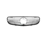 Grille pour Benz pour GLC X253 C253 2015-2019 Tuning Pièce Rechange Diamond GT Style Capot Avant Grille Course Kit Carrosserie Refit Calandre(D-Silver Whole)