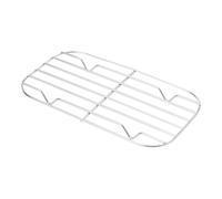 Grille pour chauffer la grille : tige de friture argentée de 5,91 x 3,35 x 0,47 pouces, grille de refroidissement, grille pour chauffer le fer, universelle résistante pour la cuisson, la cuisson