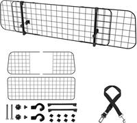 Grille pour chien TolleTour voiture Grille de protection pour chien Prendre 3 fils barbelés largeur réglable Pour chiens noir
