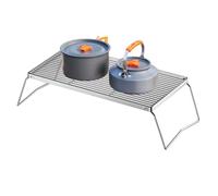 Grille pour de camp en acier inoxydable réglable en hauteur | Grilles de feu ouvertes d'extérieur pour barbecue de camp, rôtissage, maison, plage, arrière-cour