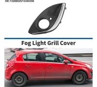 Grille Pour Feu Anti-Brouillard Pare-Chocs Avant InfšŠrieur Cache Feu Anti-Brouillard Inserts No.13286025/13345358 Pour Opel Corsa D 2011-2014 Noir/Ton ArgentšŠ ABS 1 Piššce Gauche