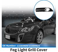 Grille Pour Feu Anti-Brouillard Pare-Chocs Avant InfšŠrieur Cache Feu Anti-Brouillard Inserts No.13264409/13264423 Pour Buick Regal 2009 Noir Ton Argent ABS 1 Pc Avant Droite