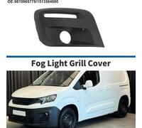 Grille Pour Feu Anti-Brouillard Pare-Chocs Avant InfšŠrieur Cache Feu Anti-Brouillard No.9810965778/1513564680 Pour Peugeot Partner 2015-2018 Noir ABS 1 Piššce Avant Droit Voiture