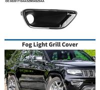 Grille Pour Feu Antibrouillard Pare-Choc Avant InfšŠrieur Cache Feu Antibrouillard No.68261710AA Pour Jeep Grand Cherokee 2016-21 Noir/Ton ArgentšŠ ABS 1 Piššce Avant Droite Voiture