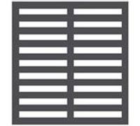 Grille pour four en Acier Inoxydable GN 2/1 - - - 530x650xmm