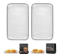 Grille pour friteuse à air chaud GCQ pour friteuse à air chaud S Breville Halo Flexi,9,7po×5,7po×0,8po Accessoires pour friteuse à air chaud en acier Pièces de rechange, lavable au lave-vaisselle