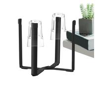 Grille pour sécher les tasses, support pour égouttoir de bouteilles, art du fer, support pliable pour sacs poubelle, fond antidérapant, support métallique pour cuisine, étagère sèche-bouteilles pour