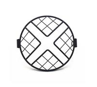 Grille Protection Phare Moto Universel Moto 7 Pouces Masque Grille Protection en Maille pour Phare Lampe Lumineuse Couvercle Montage Métallique Grill Headlight(3)
