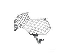 Grille Protection Phare pour Loncin pour Rally 300 pour Voge pour Rally300 Moto Phare Avant Garde Protection Couvercle Abat-Jour Lumière Protecteur Accessoires Grille Headlight(Silver)