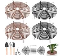 Grille Protection Plante 4pcs Protection Plante Chat 30cm Pot de Fleurs Grille Environnement Protection Plante Interieur Chat Non Toxique Pour Protéger les Enfants et les Animaux Domestiques
