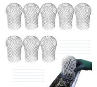 Grille Protection pour Gouttières,Filtre Gouttière,8PCS Crapaudine de Gouttière,Grille Gouttière Anti Feuilles,Filtres Gouttière Flexible et Durable,Protections Gouttières Aluminium