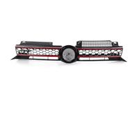 Grille Protection Pour VW Pour Golf 6 MK6 2009-2012 2013 Pour GTI Style Voiture Pare-chocs Avant Calandre Maille Center Grilles De Course(Ligne rouge)