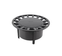 Grille PVC diamètre 230 mm pour siphon de cours 300 x 300 mm, gris anthracite