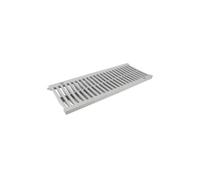 Grille PVC pour caniveaux Nicoll 15, 199 x 500 x 39 mm, gris clair