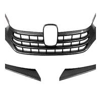 Grille Radiateur Pour Civique 2021 2022 2023 Calandre Pare-chocs Avant Grilles Radiateur Extérieure Voiture Bandes Pare-choc Maille Capot(Carbon fiber)