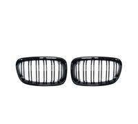 Grille Radiateur Voiture Calandre Pare-chocs Avant Noire À Double Lamelle Remplacement Pour BMW Série 1 F20 F21 (2011-2014) Couvercle Pare-Chocs(Glossy Blk)