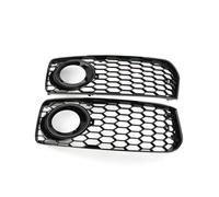 Grille Radiateur Voiture Grille Protection Phare Antibrouillard En Nid D'abeille Pour A5 S5 B8 RS5 2008-2012 Éclairage Voiture Course Calandre Voiture(Noir)