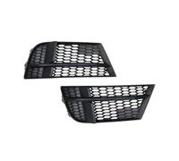 Grille Radiateur Voiture Grilles De Protection Antibrouillard En Nid D'abeille Pour A3 Et S3 2017-2020 Kit Style Pour Pare-chocs Avant Couvercle Pare-Chocs(Glossy Blk)