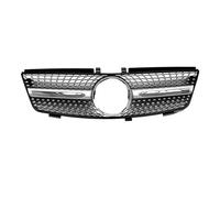 Grille Rechange Pour Benz Classe ML W164 2005-2008 ML320 ML350 ML500 Grille Calandre Course Calandre Supérieure Voiture Grille Radiateur Maille Voiture Calandre Avant(Silver)