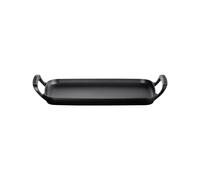 Le Creuset Grille rectangulaire BBQ Outdoor 40 cm en fonte noir mat 20276400000005