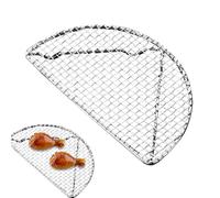 Grille réfrigérante pour cuisson, grilles en acier inoxydable - Support de grille semi-circulaire anti-adhésif pour lave-vaisselle pour four barbecue