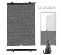 Grille rétractable pour animaux domestiques, pour cadre de porte, barrières portables pour animaux domestiques, intérieur, couloir, escaliers, terrasse, cuisine, entrées de garage, 40 x 125 cm