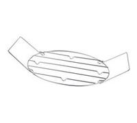 Grille roaster ovale 36,5x26,5 cm - Warmcook - Argent - Acier Argent G