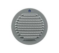 Grille ronde 435R 100mm aluminium gris - RENSON - 4352004