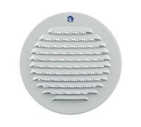 Grille ronde 435R 100mm aluminium blanc RAL9010 - RENSON - 10134