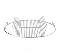 Grille ronde à charnière de 57,1 cm compatible avec Weber Kettle - Barbecue en acier pour surface Master-Touch for Spirit (43,2 cm)