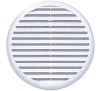 Grille ronde à clipser auto ajustable Ø175mm blanc