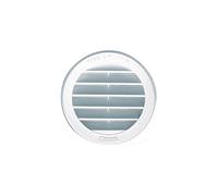 Grille ronde à encastrer avec Mousti. D.130mm 70cm² blc Sach