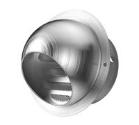 Grille Ronde Couvercle De Ventilation Ø 50mm-300mm Sortie D’air Murale En INOX 304,Robuste,Inoxydable,Grille De Ventilation Ronde À Lamelles Avec Filet Anti-Insectes Pour Cuisine(250mm)