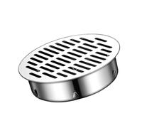 Grille Ronde De Siphon De Sol En Acier Inoxydable, Couvercle De Crépine De Drain Anti-Blocage, Filtre Égout Pour Salle De Bain, Cuisine, Terrasse(75mm/2.95in)