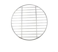 Grille ronde en acier inoxydable, dessous de plat robuste, pour presser la viande, braiser et cuire à la vapeur, tapis sans cuisson, insert de casserole, pour plaque anti-brûlure durable (35 cm)