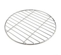 Grille ronde en acier inoxydable pour barbecue, camping, cuisson en maille, 30 cm/35 cm/40 cm de diamètre, construction soudée, chauffage uniforme (35 cm)