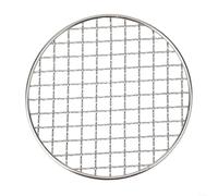 Grille ronde en acier inoxydable pour barbecue coréen avec grille métallique anti-adhésive adaptée pour griller diverses viandes, poissons et légumes (150 mm)
