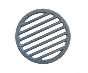 Grille ronde en fonte conçue pour les systèmes de cheminée à bois nécessitant une structure de support fiable et un comportement d'allumage constant (19 cm)