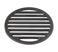 Grille ronde en fonte noire - Outil de barbecue pour rôtir la viande (15 cm)