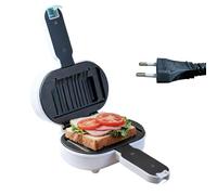 Grille-Sandwich Chaud - Électrique 2 Tranches,Gaufrier Anti-Adhésif,Pour Petit Déjeuner Déjeuner Dîner Appartement Résidence Étudiante Restaurant Gaufre Fromage Hamburger