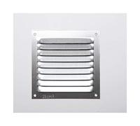 GRILLE SANS BORD ALUMINIUM 0.6 NATUREL 100x100mm