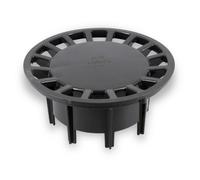 Grille seule NICOLL pour siphon de cour SC089S PVC gris anthracite 182 x 182 x 86 mm