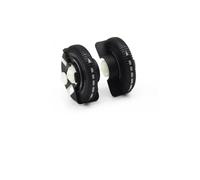 Grille Sortie Climatisation Pour Benz Pour Classe E Pour W211 Pour E220 E280 E320 E350 E55 2003-2008 2 Pièces Ensemble Voiture Avant Arrière Climatisation AC Évent Roue Roulante(-Black M 2PCS)