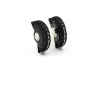 Grille Sortie Climatisation Pour Benz Pour Classe E Pour W211 Pour E220 E280 E320 E350 E55 2003-2008 2 Pièces Ensemble Voiture Avant Arrière Climatisation AC Évent Roue Roulante(-BlackL R 2PCS)