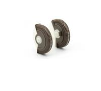 Grille Sortie Climatisation Pour Benz Pour Classe E Pour W211 Pour E220 E280 E320 E350 E55 2003-2008 2 Pièces Ensemble Voiture Avant Arrière Climatisation AC Évent Roue Roulante(-Yellow L R 2PCS)