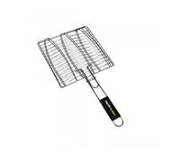 Cook'in Garden – Grille barbecue spéciale poisson 27x18 cm, acier galvanisé, manche Soft Touch