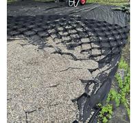 Grille stabilisatrice de gravier 30 x 30 cm en nid d'abeille pour allées, jardins, terrasses et garages. Grille de gravier durable pour une stabilité de surface supérieure et un contrôle de l'érosion