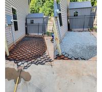 Grille stabilisatrice de gravier pour jardin, garage et allées - 5 cm d'épaisseur - Dalles géo-cellulaires haute résistance (1 m x 10 m) - Solution d'allée de gravier