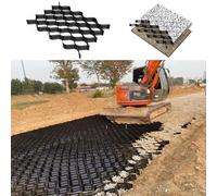 Grille stabilisatrice de gravier pour pavés perméables - Tapis en nid d'abeille pour allées et zones de gravier - Solution durable de stabilisation du sol pour l'aménagement paysager